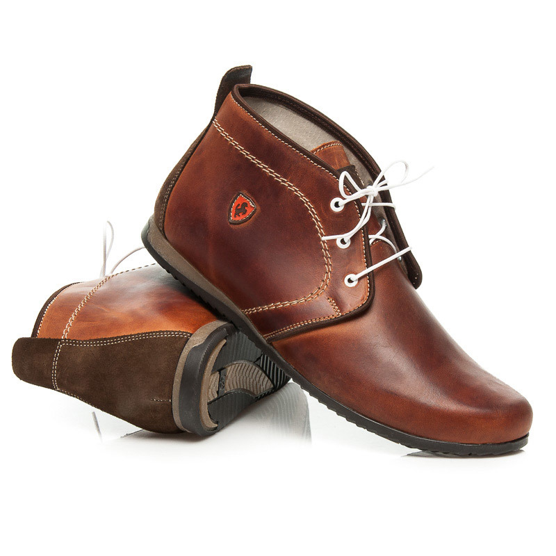 hnedé kožené pánske topánky