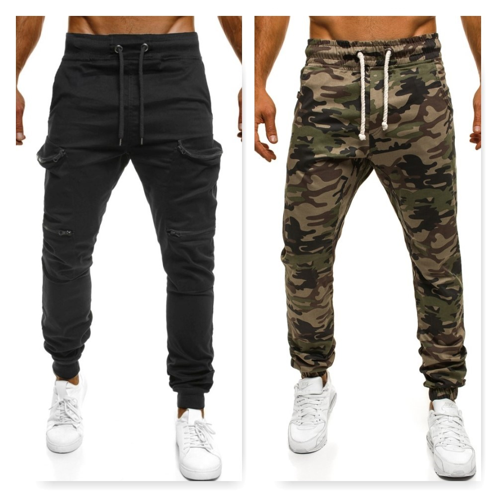 čierne baggy nohavice